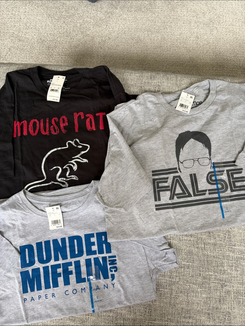 The Office and Parks and Rec Mens’ 3 Pack of Tees